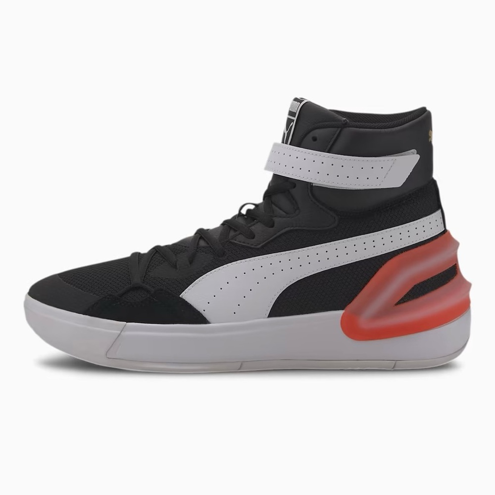 Puma Black and White Athletic Shoes